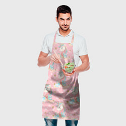 Фартук кулинарный Единороги для девочек, цвет: 3D-принт — фото 2