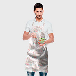 Фартук кулинарный Единороги паттер, цвет: 3D-принт — фото 2