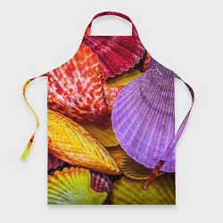 Фартук Разноцветные ракушки multicolored seashells