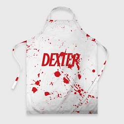 Фартук кулинарный Dexter logo Декстер брызги крови, цвет: 3D-принт
