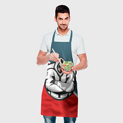 Фартук кулинарный Game OVER - Воин 3D, цвет: 3D-принт — фото 2