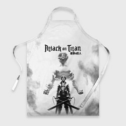 Фартук кулинарный Эрен и Титан Атака титанов, цвет: 3D-принт