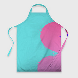 Фартук кулинарный Розово-голубой градиент, цвет: 3D-принт