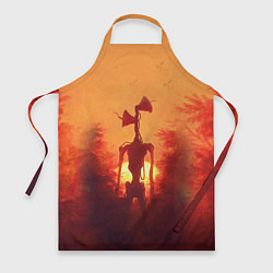 Фартук кулинарный СИРЕНОГОЛОВЫЙ НА ЗАКАТЕ, цвет: 3D-принт