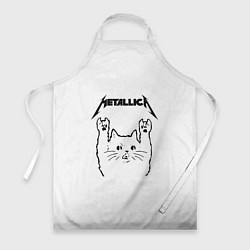 Фартук кулинарный Metallica Meowtallica, цвет: 3D-принт