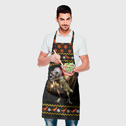 Фартук кулинарный Шампанозавр, цвет: 3D-принт — фото 2
