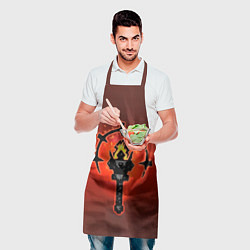 Фартук кулинарный Darkest Dungeon Факел, цвет: 3D-принт — фото 2