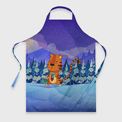Фартук кулинарный Тигр - менеджер, цвет: 3D-принт