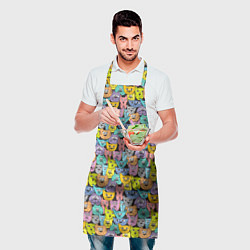 Фартук кулинарный Весёлые Котики, цвет: 3D-принт — фото 2