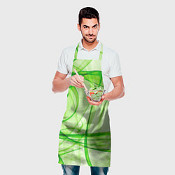 Фартук кулинарный Жизнерадостный салатовый, цвет: 3D-принт — фото 2