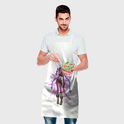 Фартук кулинарный Аркейн Джинкс 1, цвет: 3D-принт — фото 2
