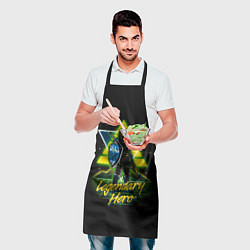 Фартук кулинарный Легендарный герой, цвет: 3D-принт — фото 2