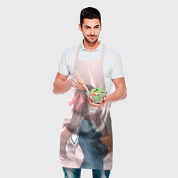 Фартук кулинарный Задумчивая Тору, цвет: 3D-принт — фото 2