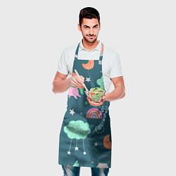 Фартук кулинарный Летающий единорог, цвет: 3D-принт — фото 2
