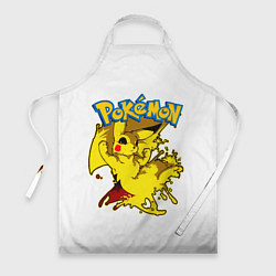 Фартук кулинарный Пикачу злой Pokemon, цвет: 3D-принт