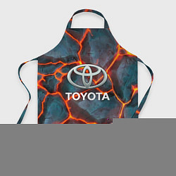Фартук кулинарный Toyota Вулкан из плит, цвет: 3D-принт