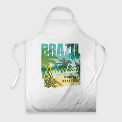 Фартук кулинарный Тропический Рай Бразилии, цвет: 3D-принт