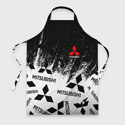 Фартук кулинарный Mitsubishi black & white, цвет: 3D-принт