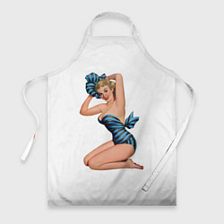 Фартук кулинарный Pin up girl 2022, цвет: 3D-принт