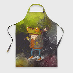 Фартук кулинарный Лягушка хулиган Frog hooligan, цвет: 3D-принт