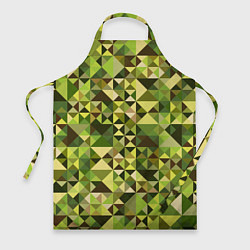 Фартук кулинарный Камуфляж Призма - лес, цвет: 3D-принт