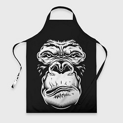Фартук кулинарный Морда гориллы, цвет: 3D-принт