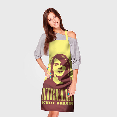 Фартук Nirvana - Kurt Cobain / 3D-принт – фото 3