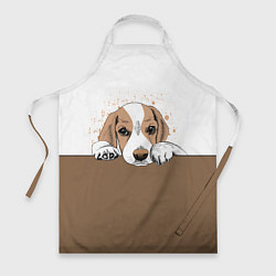 Фартук кулинарный Грустный Щенок Бигля, цвет: 3D-принт