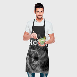 Фартук кулинарный Коля Россия Медведь, цвет: 3D-принт — фото 2