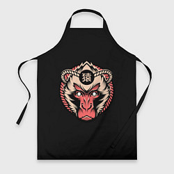 Фартук кулинарный Символ обезьяны, цвет: 3D-принт