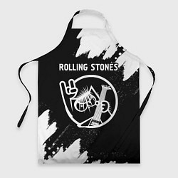 Фартук кулинарный Rolling Stones - КОТ - Краска, цвет: 3D-принт