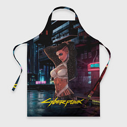 Фартук кулинарный Girl Vi cyberpunk2077, цвет: 3D-принт