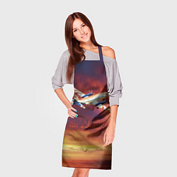 Фартук кулинарный Самолет Ил 114-300, цвет: 3D-принт — фото 2