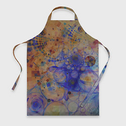 Фартук кулинарный Круги, фракталы, цвет: 3D-принт