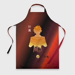 Фартук кулинарный Zhongli Shadow Genshin Impact, цвет: 3D-принт