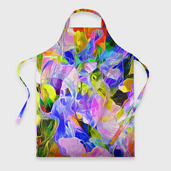 Фартук кулинарный Красочный цветочный узор Весна - Лето 2023 Colorfu, цвет: 3D-принт