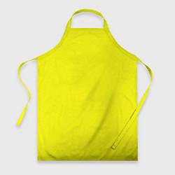 Фартук кулинарный Однотонный неоновый лимонный желтый тон, цвет: 3D-принт