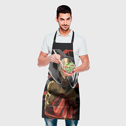 Фартук кулинарный Сайтама-человек удара, цвет: 3D-принт — фото 2