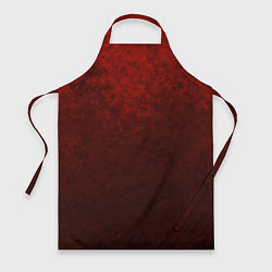 Фартук кулинарный Мраморный красно-черный градиент, цвет: 3D-принт