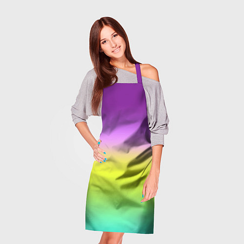 Фартук Multicolored Ombre gradient / 3D-принт – фото 3