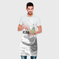 Фартук кулинарный Blink 182 Glitch на светлом фоне, цвет: 3D-принт — фото 2