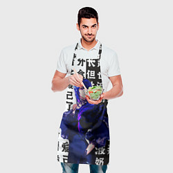 Фартук кулинарный Баал в платье Шогун Райден Геншин Импакт, цвет: 3D-принт — фото 2
