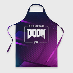 Фартук кулинарный Doom Gaming Champion: рамка с лого и джойстиком на, цвет: 3D-принт