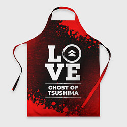 Фартук кулинарный Ghost of Tsushima Love Классика, цвет: 3D-принт