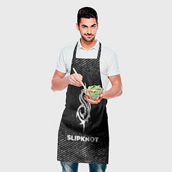 Фартук кулинарный Slipknot с потертостями на темном фоне, цвет: 3D-принт — фото 2