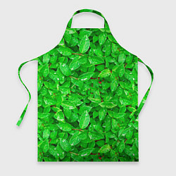 Фартук кулинарный Зелёные листья - текстура, цвет: 3D-принт
