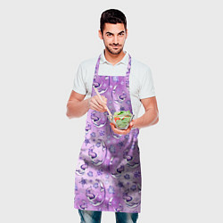 Фартук кулинарный Танцующие русалки на фиолетовом, цвет: 3D-принт — фото 2