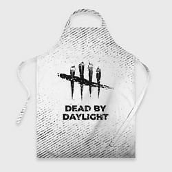Фартук кулинарный Dead by Daylight с потертостями на светлом фоне, цвет: 3D-принт