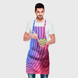 Фартук кулинарный Оптическая иллюзия с линиями, цвет: 3D-принт — фото 2