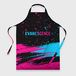 Фартук кулинарный Evanescence - neon gradient: символ сверху, цвет: 3D-принт